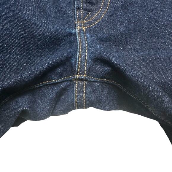 Flint & Tinder | Men | Dark Straight Tapered Stretch Selvedge Denim Jeans | 30 - Picture 12 of 13